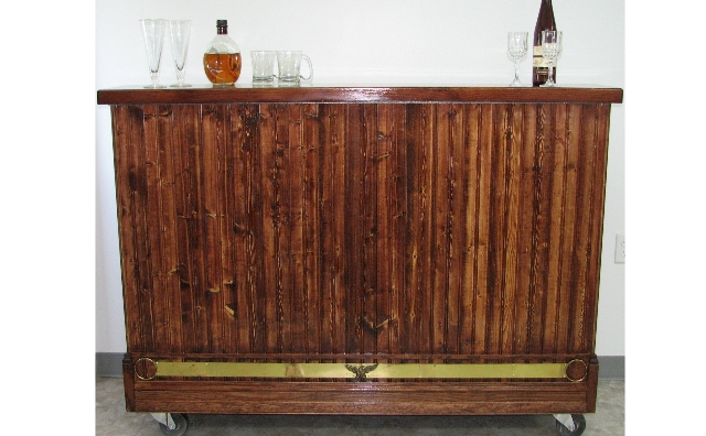 rustic portable bar