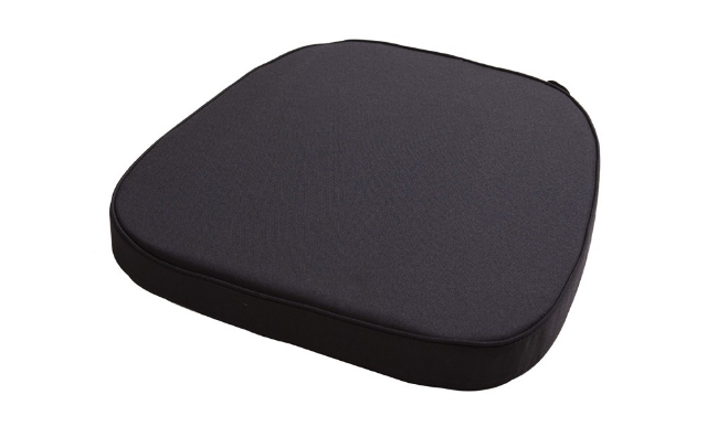 black chair cushion